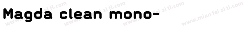 Magda clean mono字体转换